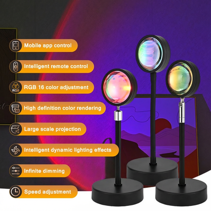 Sunset atmosphere night light