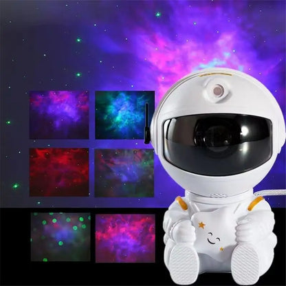 Astronaut Star Projector – LED Galaxy Night Light